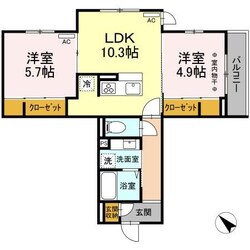 D-room湘南　A棟の物件間取画像